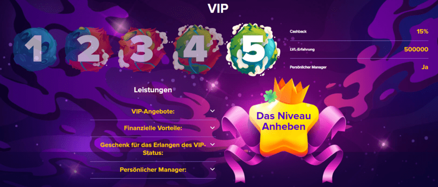 VIP-Programm Stelario Kasino VIP-Programm